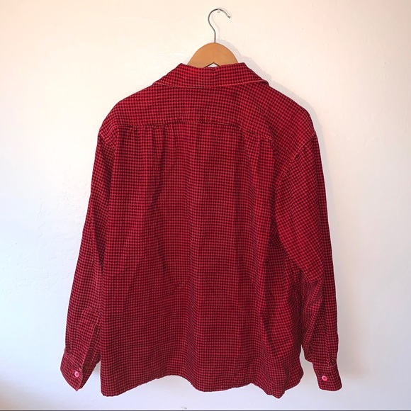 Red Button-up Shirt - Picture 2 of 2